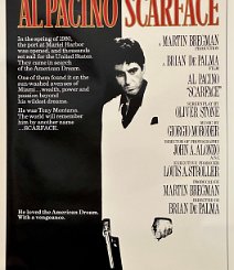 Scarface Rolled single-sided onesheet. Not many images are iconic, and this is one of them. This is the December advance theatrical release poster. Scarface...