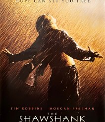 The Shawshank Redemption Rolled single-sided soundtrack onesheet. An inexpensive alternative to the expensive onesheets. 27" x 39" C8/C9 $65.00