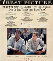 The Shawshank Redemption Rolled double-sided onesheet. For the completest collector, the awards version. C9 $45.00