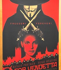 V for Vendetta Rolled single-sided wilding onesheet. A rare version, wilding posters are what you see posted to the sides of buildings and construction sites and such in...